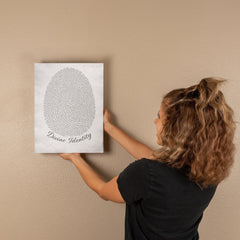 Divine Identity - Wall Art on Canva (Gray)