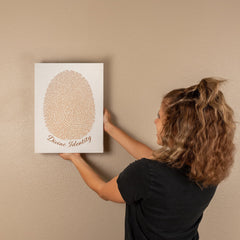 Divine Identity - Wall Art on Canva (Brown)