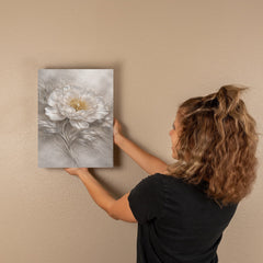 Elegant White Peony - Wall Art on Canva