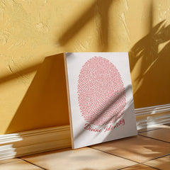 Divine Identity - Wall Art on Canva (Red)
