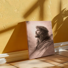 The Crown of Thorns - Wall Art on Canva (Dusty Rose)