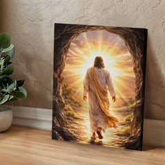 He Is Risen! - Wall Art on Canva (Dark)