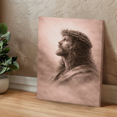 The Crown of Thorns - Wall Art on Canva (Dusty Rose)