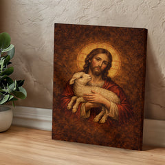 The Lamb of God - Byzantine Wall Art on Canva