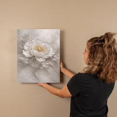 Elegant White Peony - Wall Art on Canva