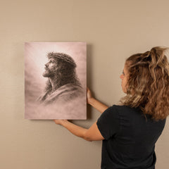 The Crown of Thorns - Wall Art on Canva (Dusty Rose)