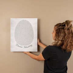 Divine Identity - Wall Art on Canva (Gray)