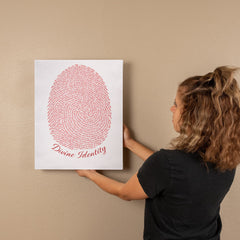 Divine Identity - Wall Art on Canva (Red)