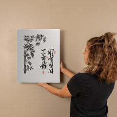 Peace & Tranquility - Wall Art on Canva (Black)