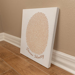 Divine Identity - Wall Art on Canva (Brown)