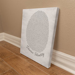 Divine Identity - Wall Art on Canva (Gray)
