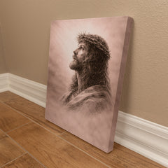 The Crown of Thorns - Wall Art on Canva (Dusty Rose)