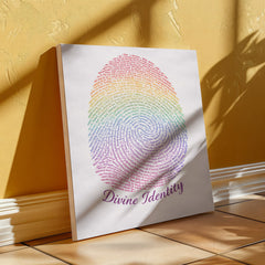 Divine Identity - Wall Art on Canva (Rainbow)