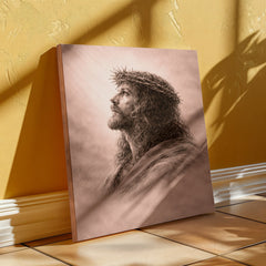 The Crown of Thorns - Wall Art on Canva (Dusty Rose)
