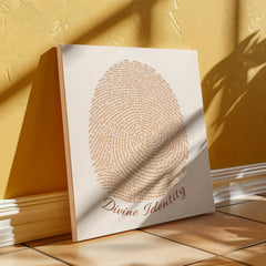 Divine Identity - Wall Art on Canva (Brown)