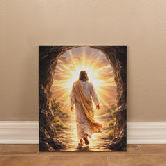 He Is Risen! - Wall Art on Canva (Dark)