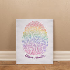 Divine Identity - Wall Art on Canva (Rainbow)