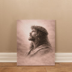 The Crown of Thorns - Wall Art on Canva (Dusty Rose)