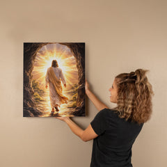 He Is Risen! - Wall Art on Canva (Dark)