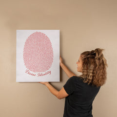 Divine Identity - Wall Art on Canva (Red)