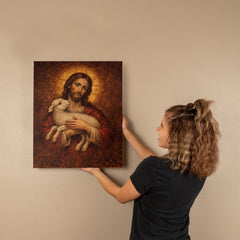 The Lamb of God - Byzantine Wall Art on Canva
