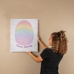 Divine Identity - Wall Art on Canva (Rainbow)