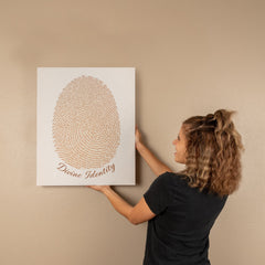 Divine Identity - Wall Art on Canva (Brown)