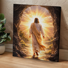 He Is Risen! - Wall Art on Canva (Dark)