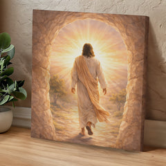 He Is Risen! - Wall Art On Canva (Light)