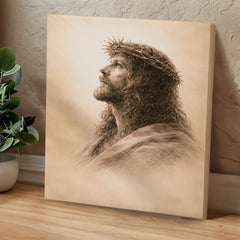The Crown of Thorns - Wall Art (Beige)