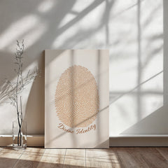Divine Identity - Wall Art on Canva (Brown)