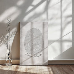 Divine Identity - Wall Art on Canva (Gray)