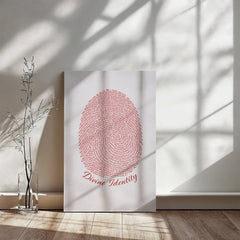 Divine Identity - Wall Art on Canva (Red)