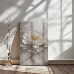Elegant White Peony - Wall Art on Canva