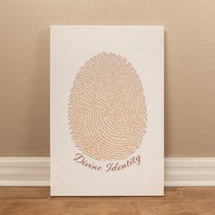Divine Identity - Wall Art on Canva (Brown)