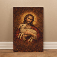 The Lamb of God - Byzantine Wall Art on Canva