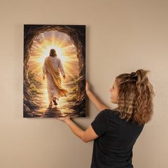 He Is Risen! - Wall Art on Canva (Dark)