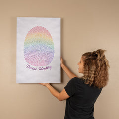 Divine Identity - Wall Art on Canva (Rainbow)
