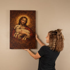 The Lamb of God - Byzantine Wall Art on Canva