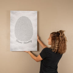 Divine Identity - Wall Art on Canva (Gray)