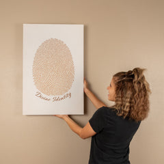 Divine Identity - Wall Art on Canva (Brown)
