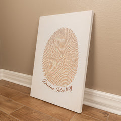 Divine Identity - Wall Art on Canva (Brown)