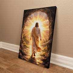 He Is Risen! - Wall Art on Canva (Dark)