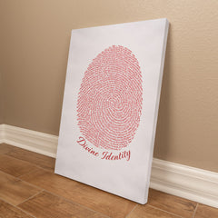 Divine Identity - Wall Art on Canva (Red)