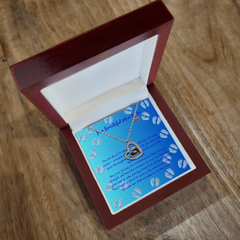 Two Little Miracles - Baby Feet Heart Necklace-Twin Baby Boys