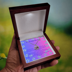 Two Little Miracles - Baby Feet Heart Necklace - Twins, Baby Girl & Baby Boy