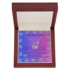 Two Little Miracles - Baby Feet Heart Necklace - Twins, Baby Girl & Baby Boy