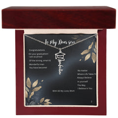 Believe in Yourself - Graduation Name Necklace for the  Son