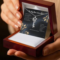 Believe in Yourself - Graduation Name Necklace for Grandson