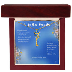 Believe in Yourself - Graduation Name Necklace for Daughter ..